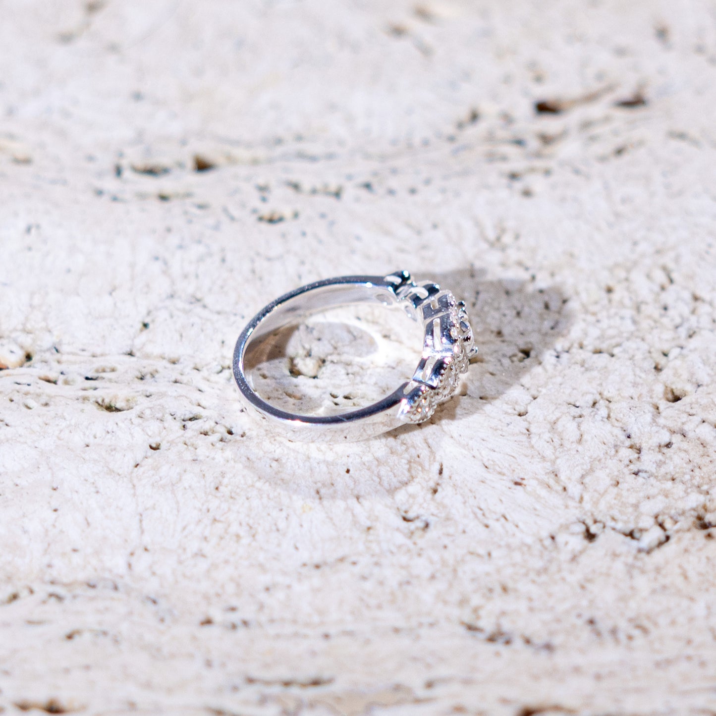 Amora CZ Hearts Ring