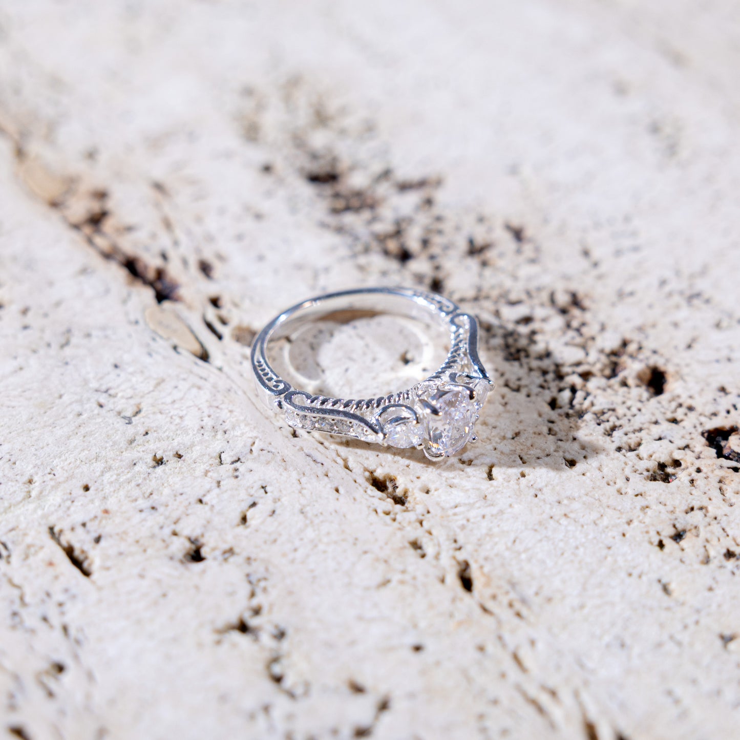 Trinity 3 Point CZ Ring