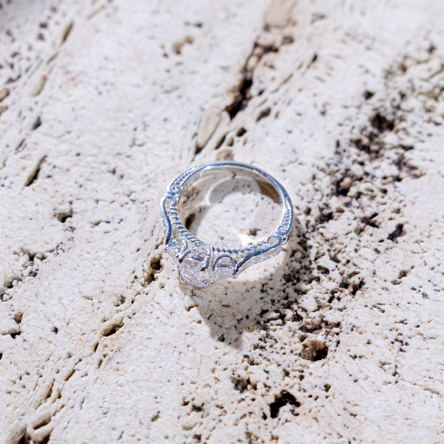 Trinity 3 Point CZ Ring
