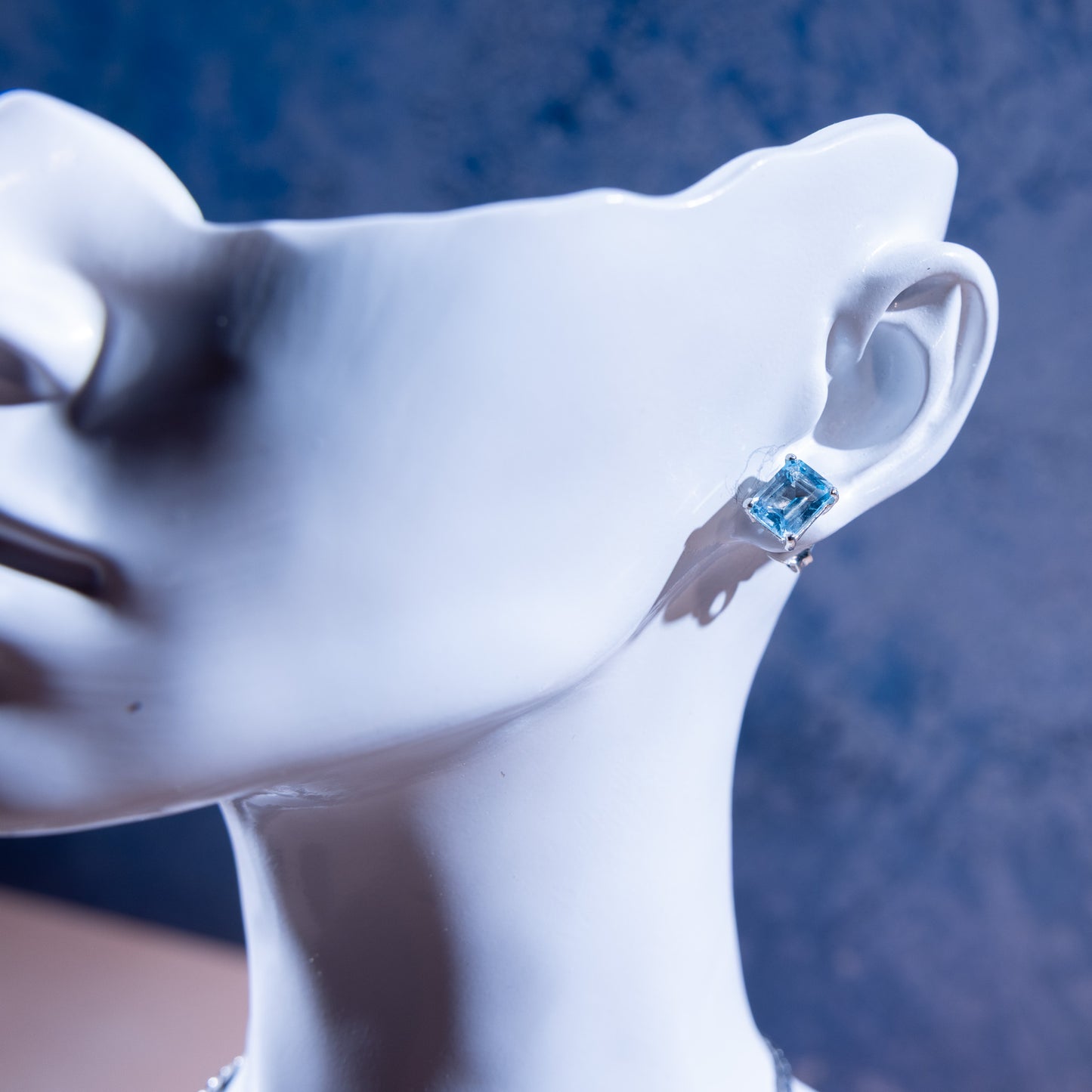 Adele Blue Topaz Earrings