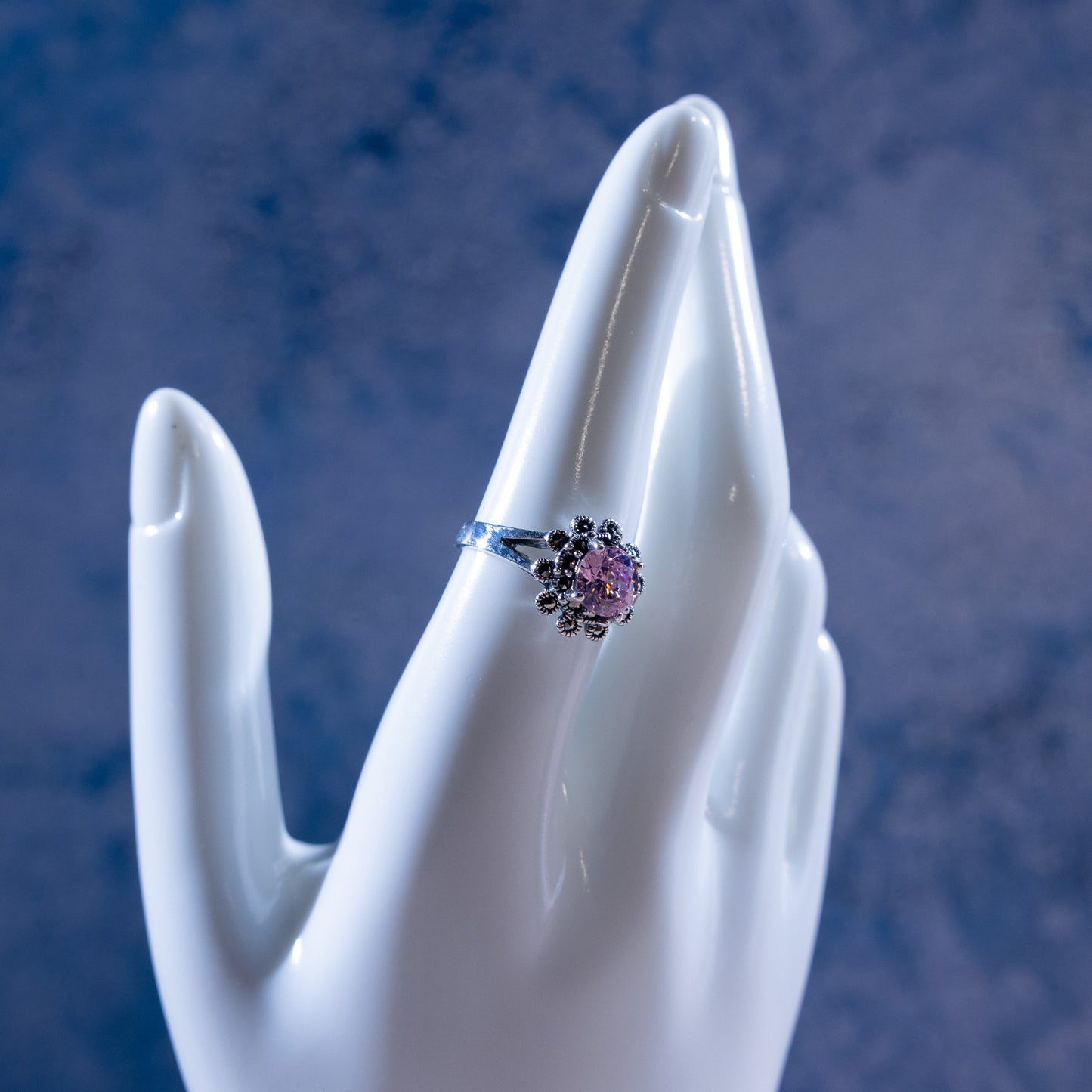 Amorette Pink CZ Ring
