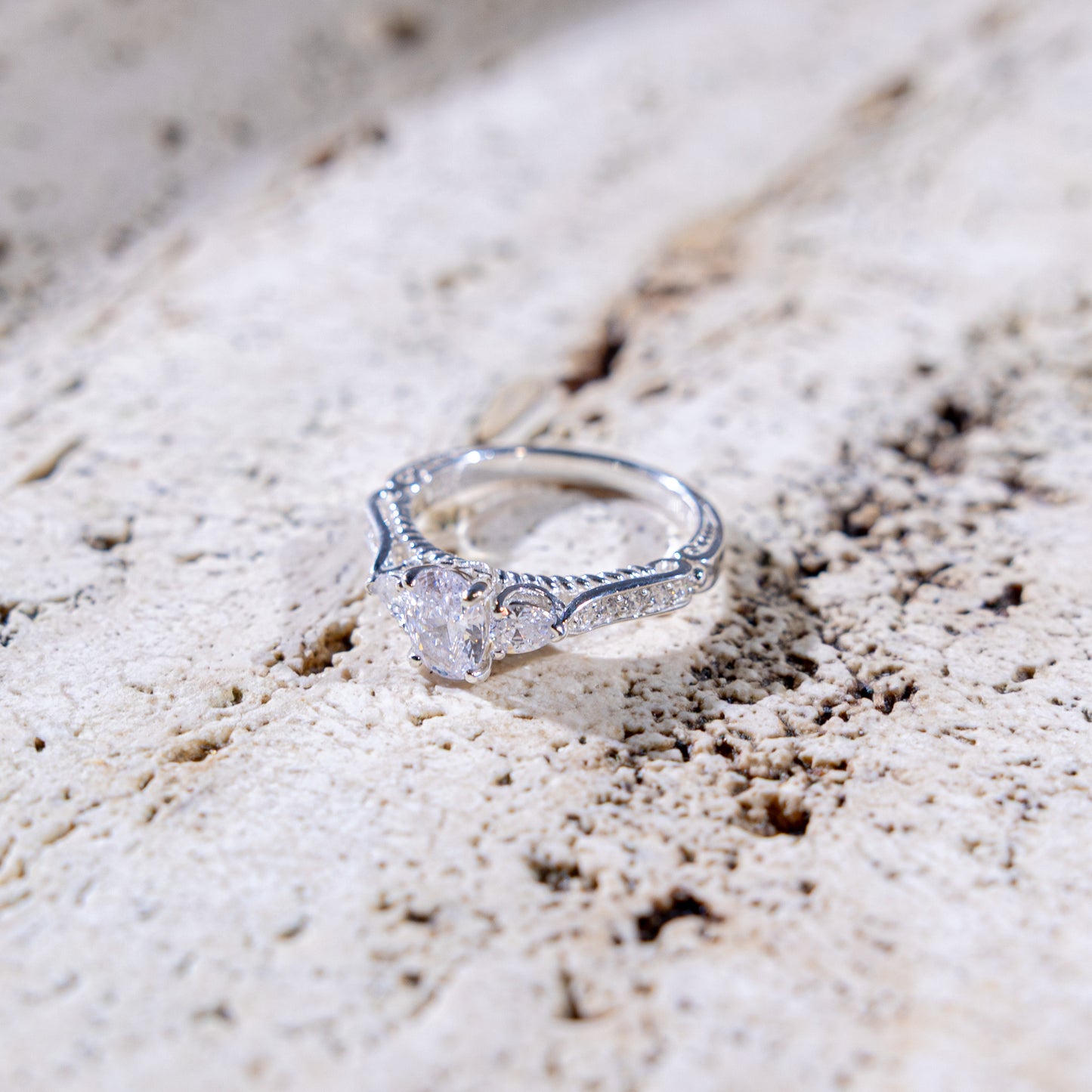 Trinity 3 Point CZ Ring