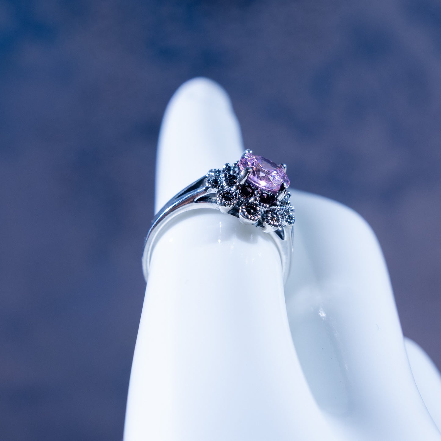 Amorette Pink CZ Ring