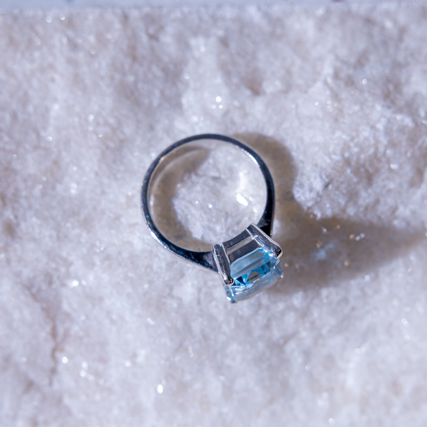 Marina Large Blue Topaz Ring