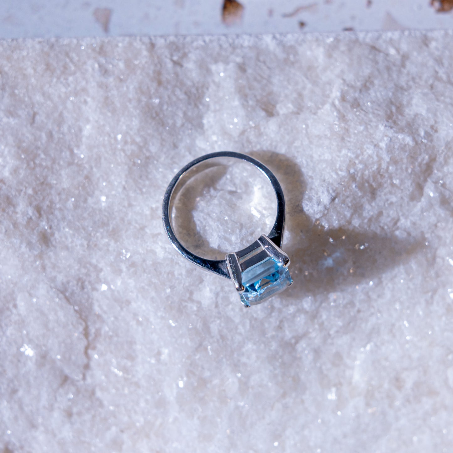 Marina Large Blue Topaz Ring