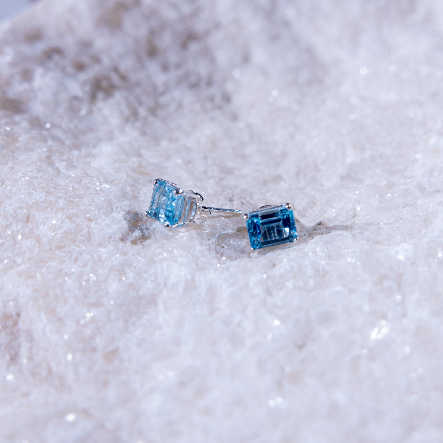 Adele Blue Topaz Earrings