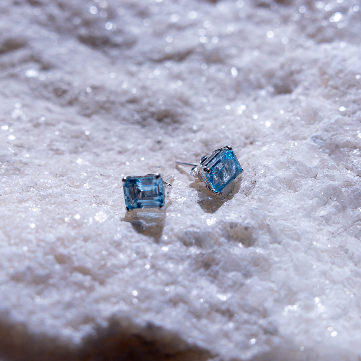 Adele Blue Topaz Earrings
