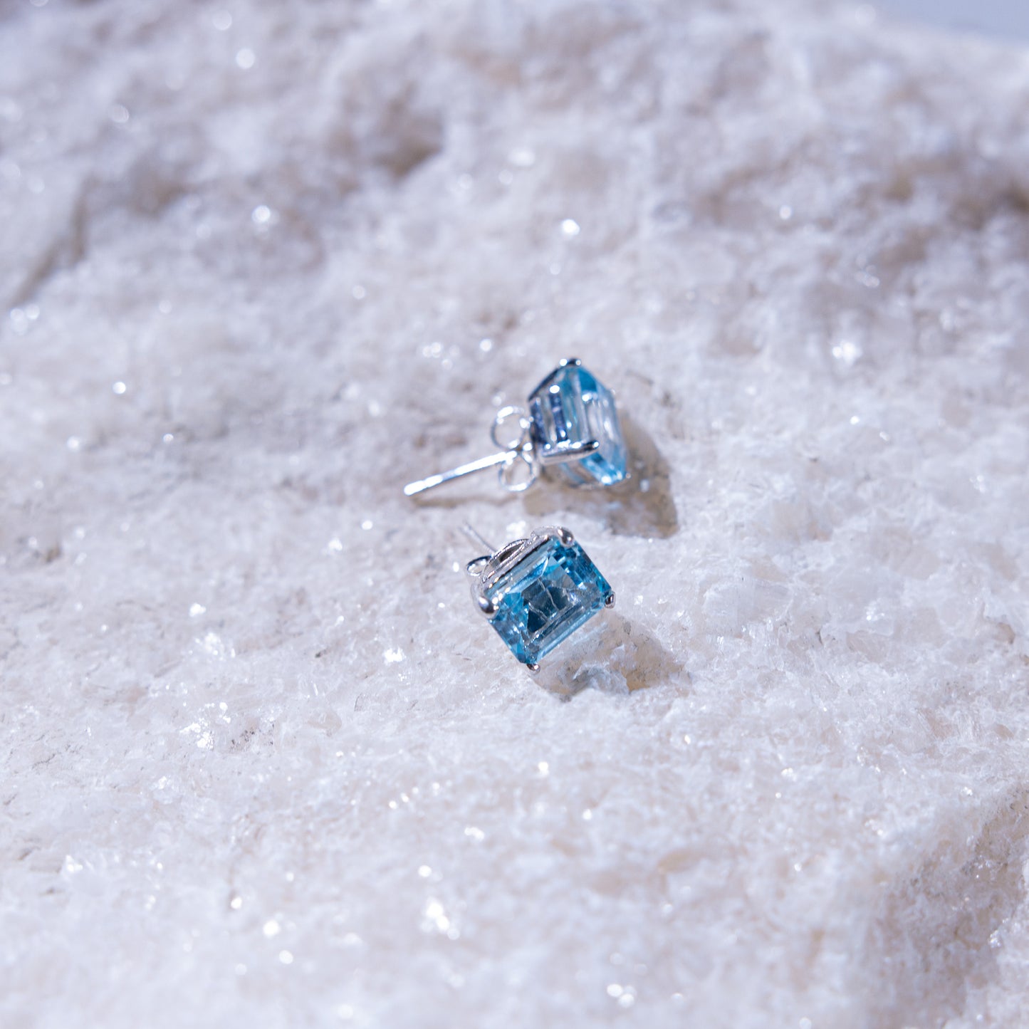 Adele Blue Topaz Earrings