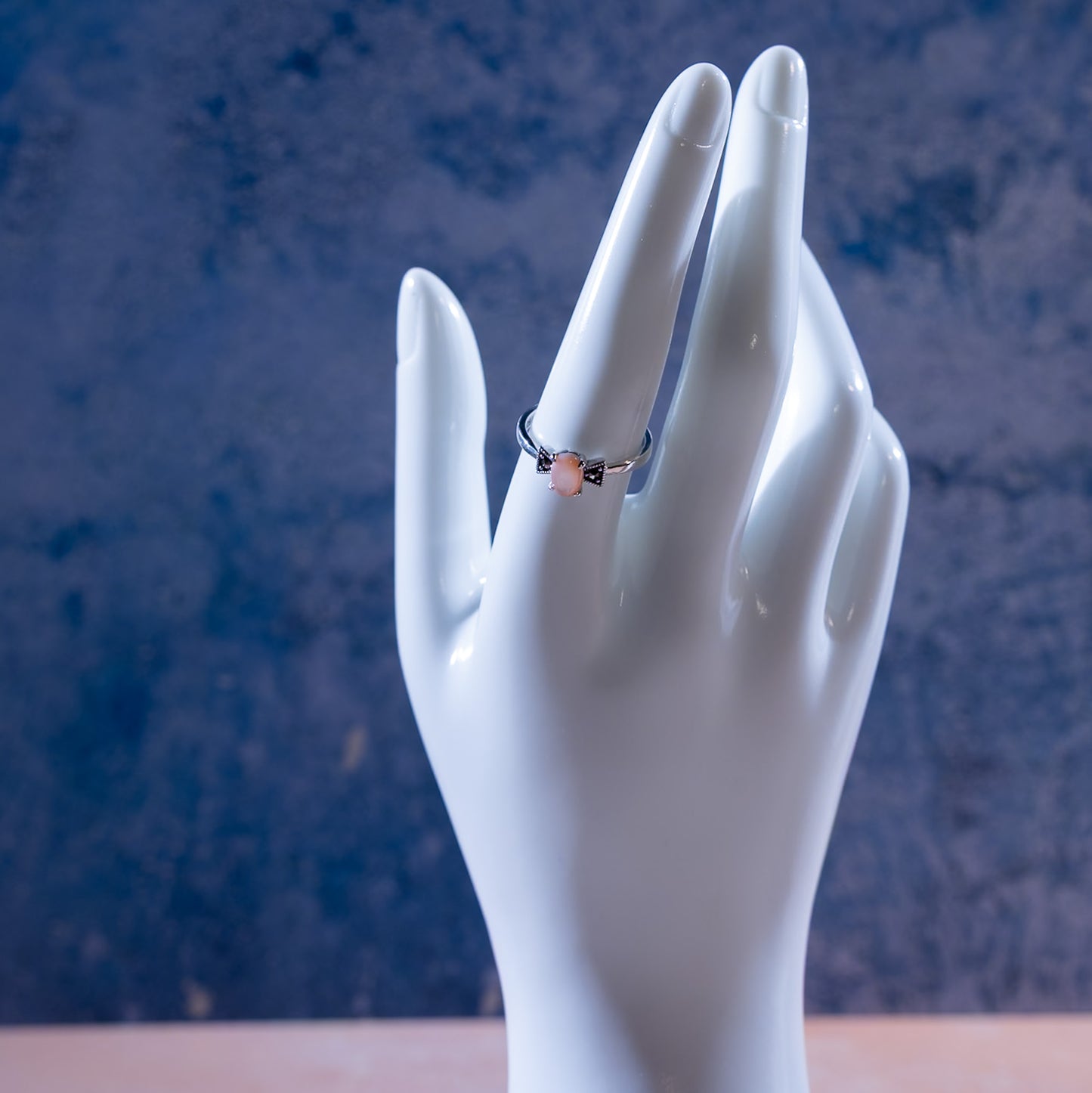 Roselle Pink Mother Of Pearl Ring