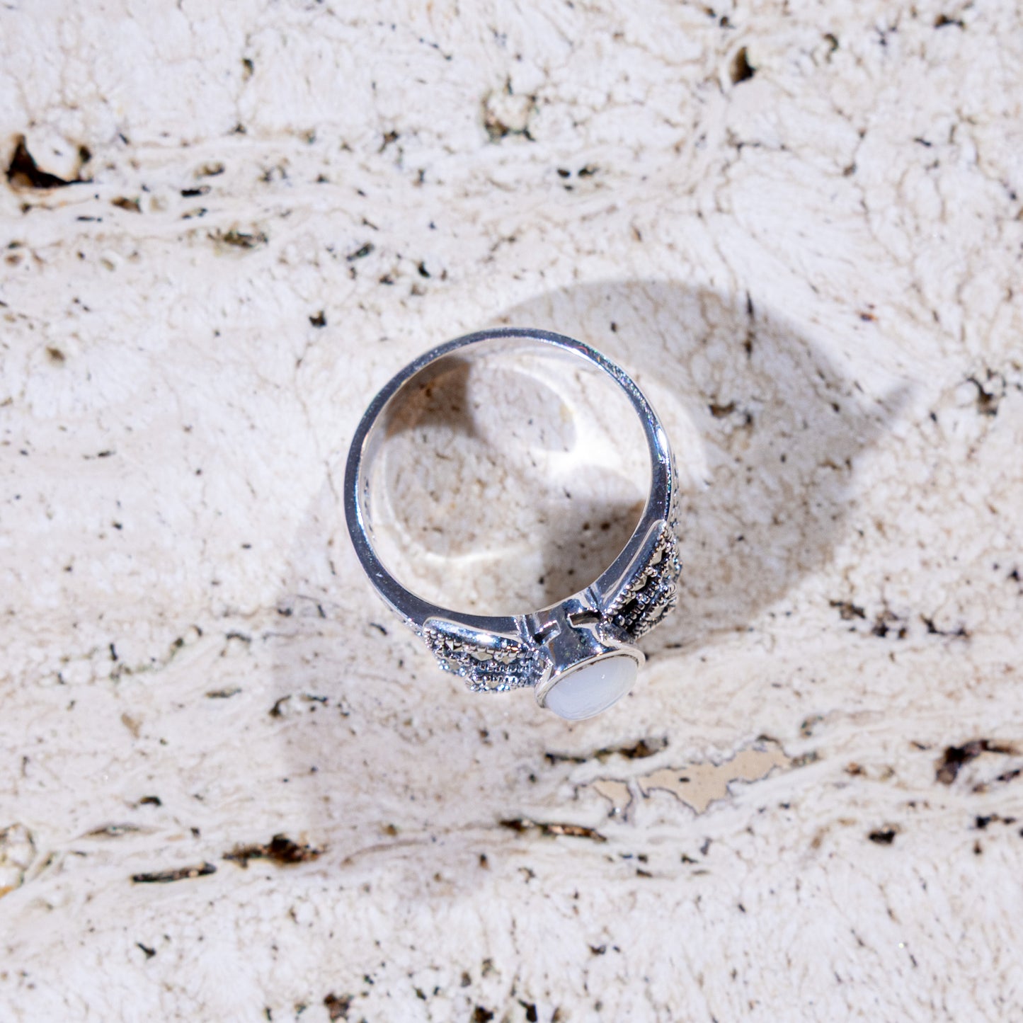 Novelle Bowtie Mother of Pearl Ring
