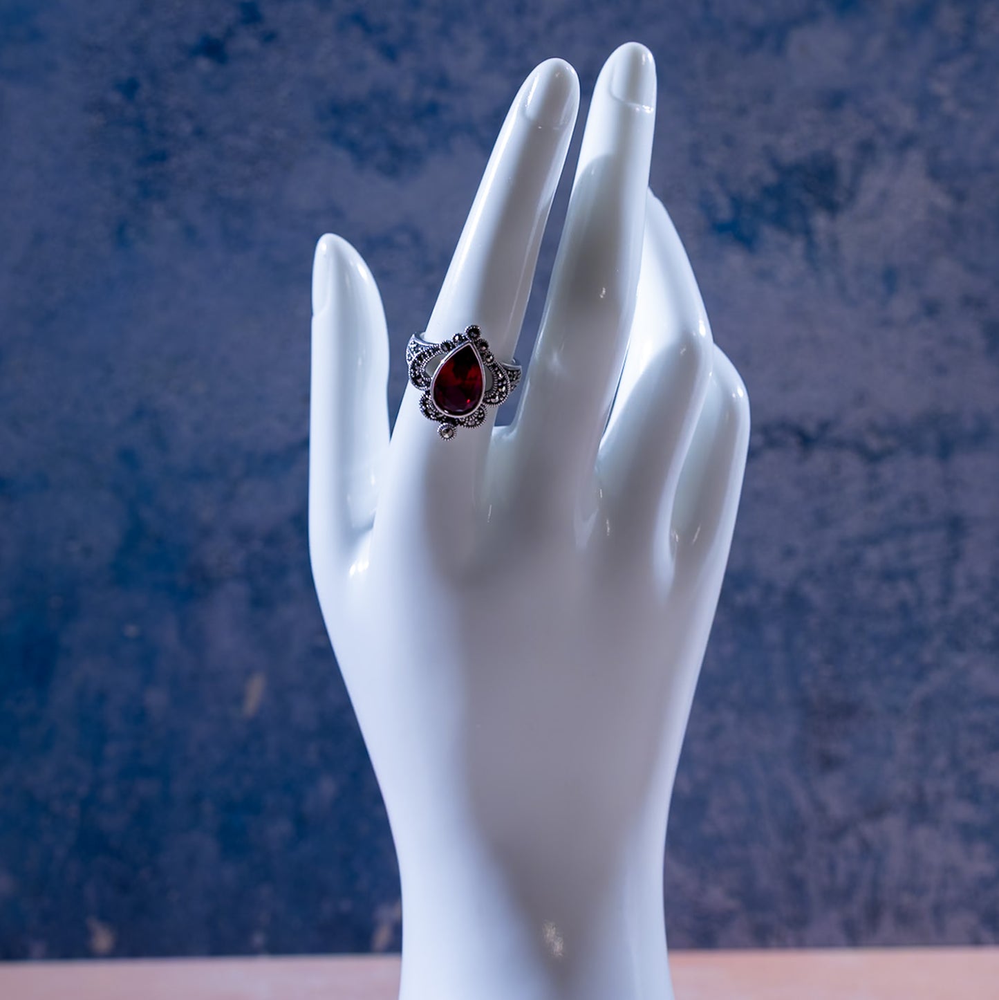 Adriana Crown CZ Ruby Ring