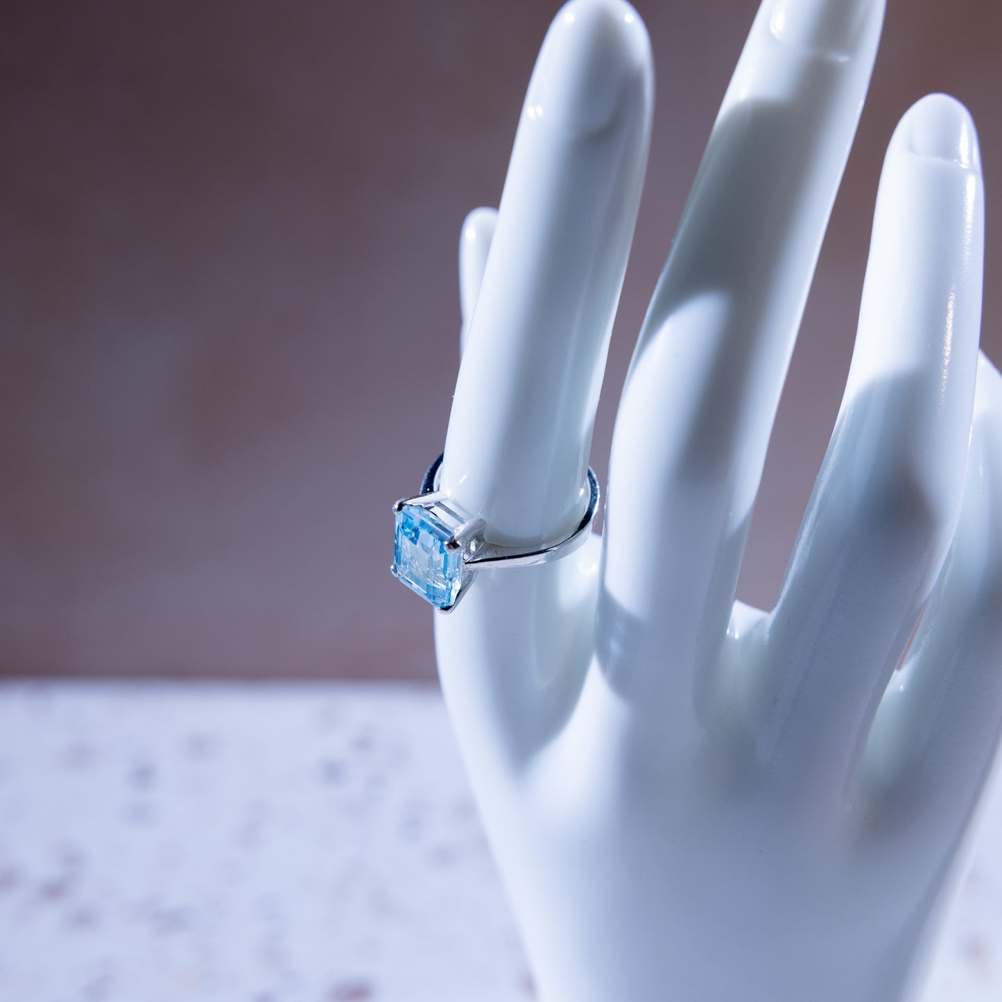 Marina Large Blue Topaz Ring