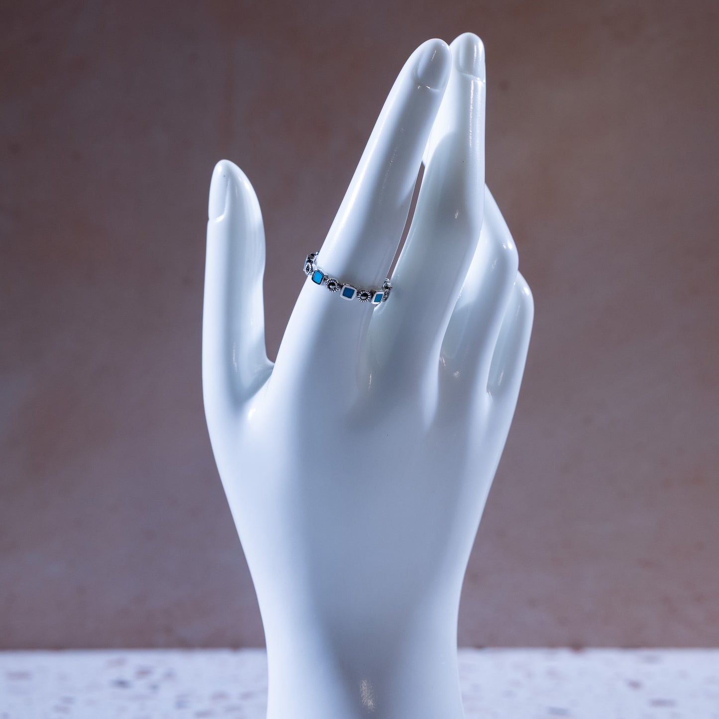Moana Turquoise Squares Ring