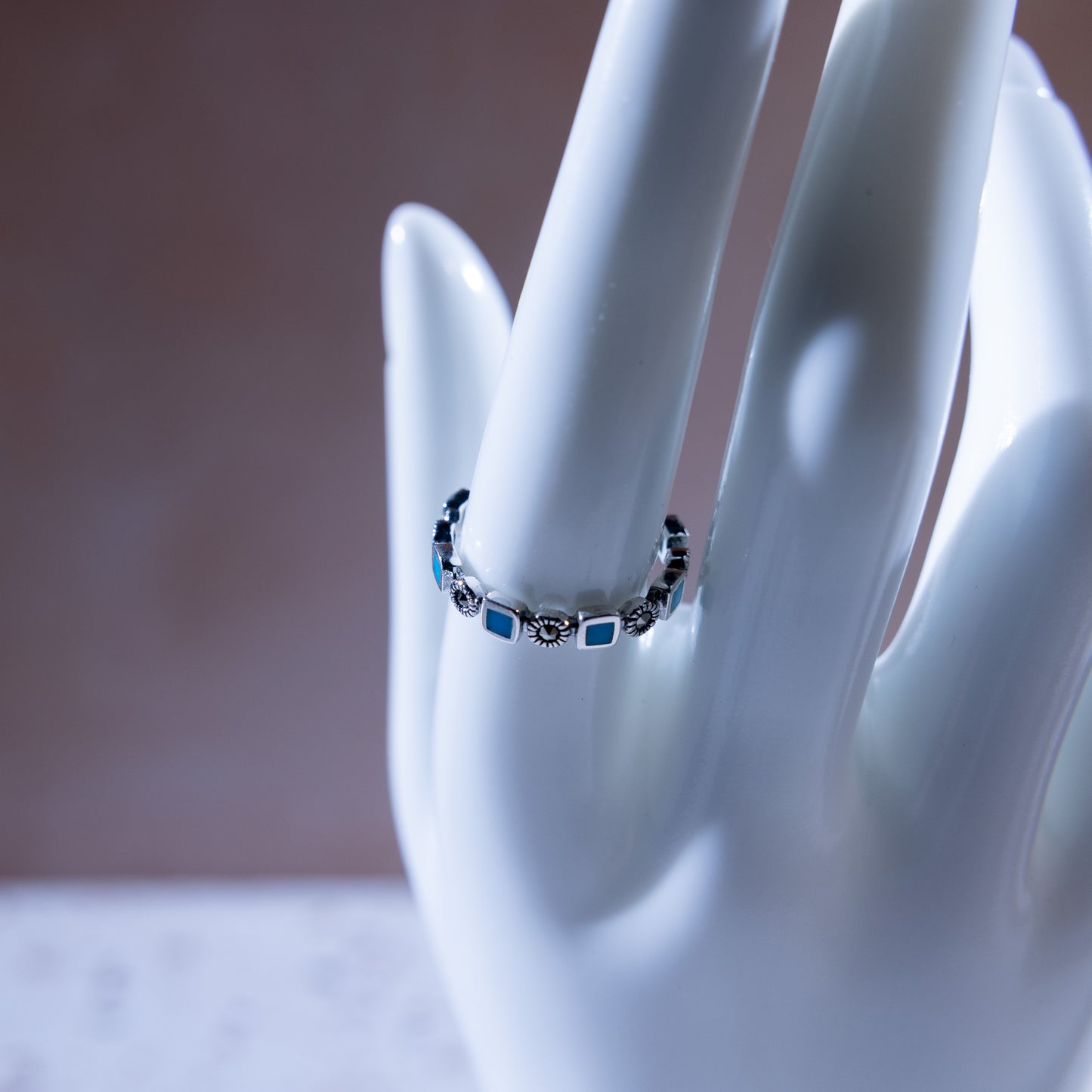 Moana Turquoise Squares Ring