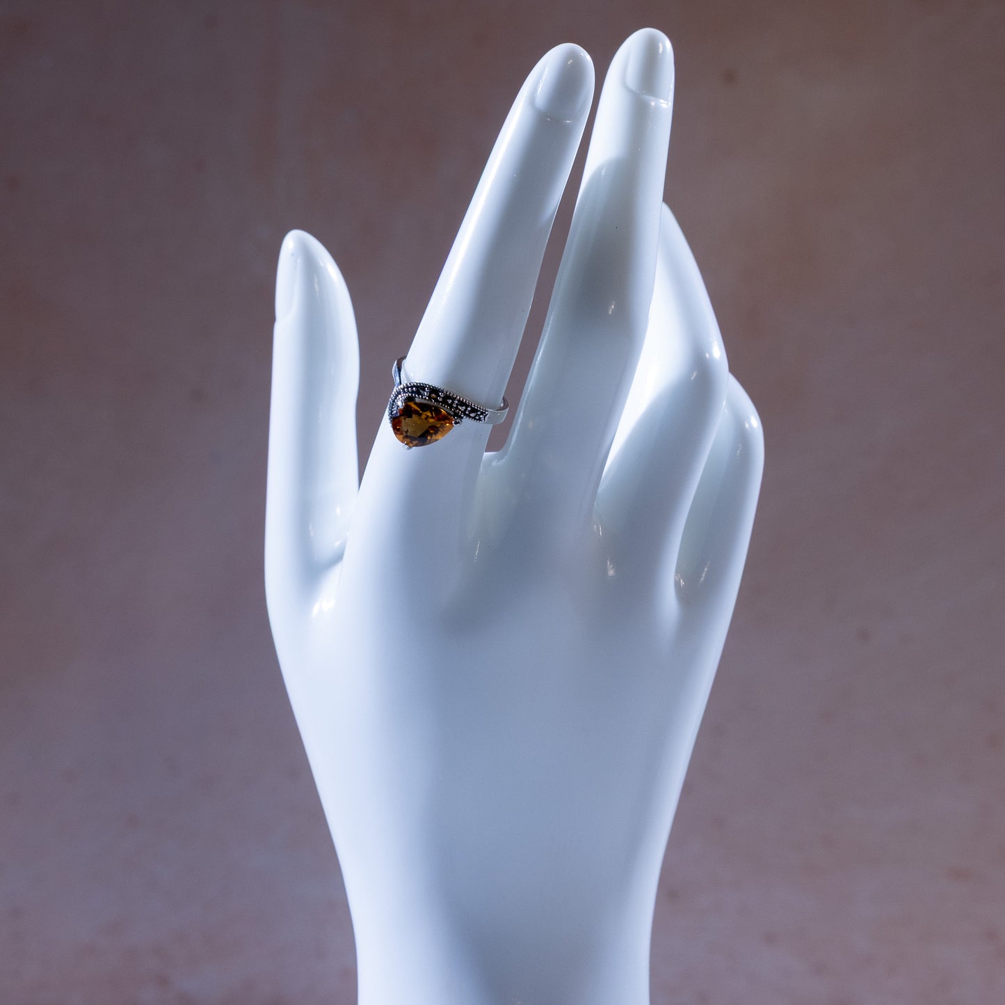 Orla Tear Drop Citrine Ring
