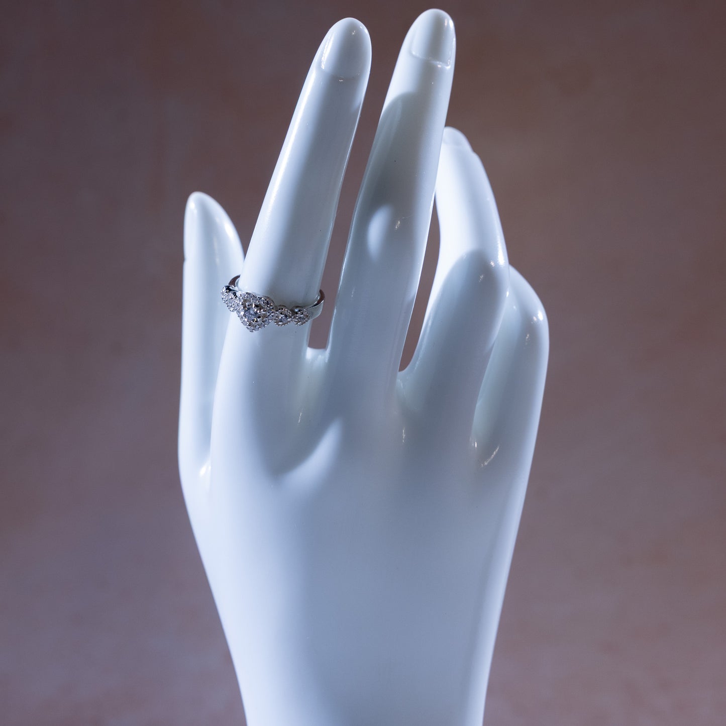 Amora CZ Hearts Ring