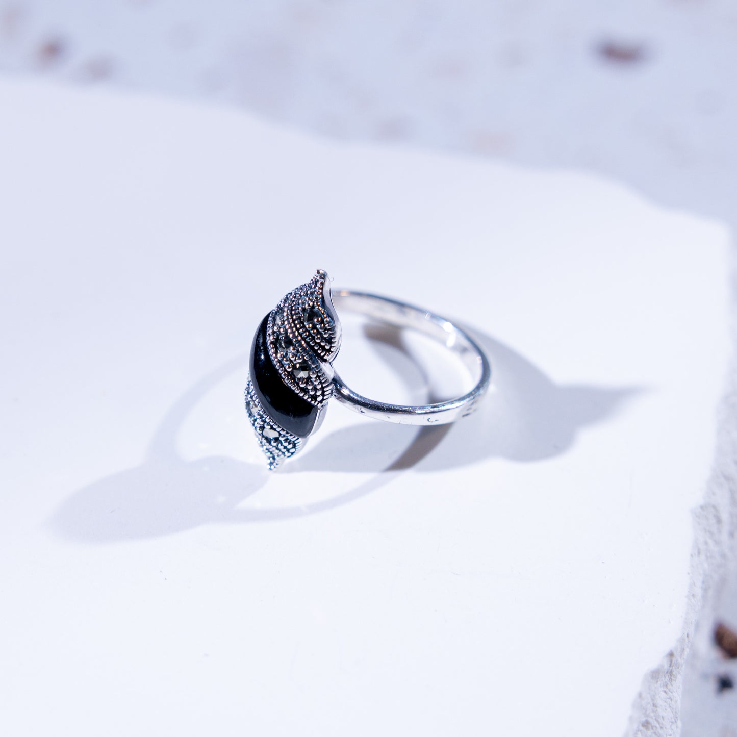 Calypso Onyx Shell Ring
