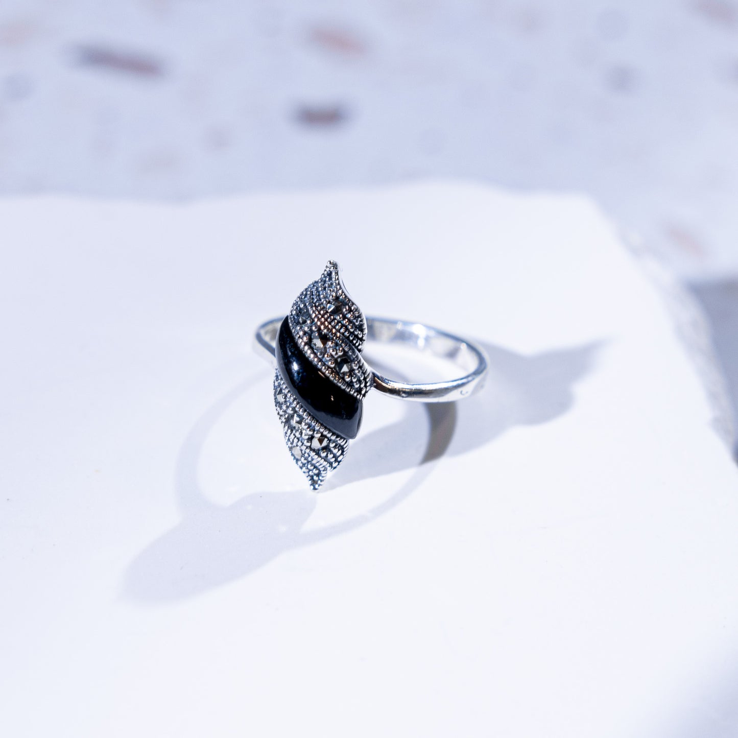 Calypso Onyx Shell Ring