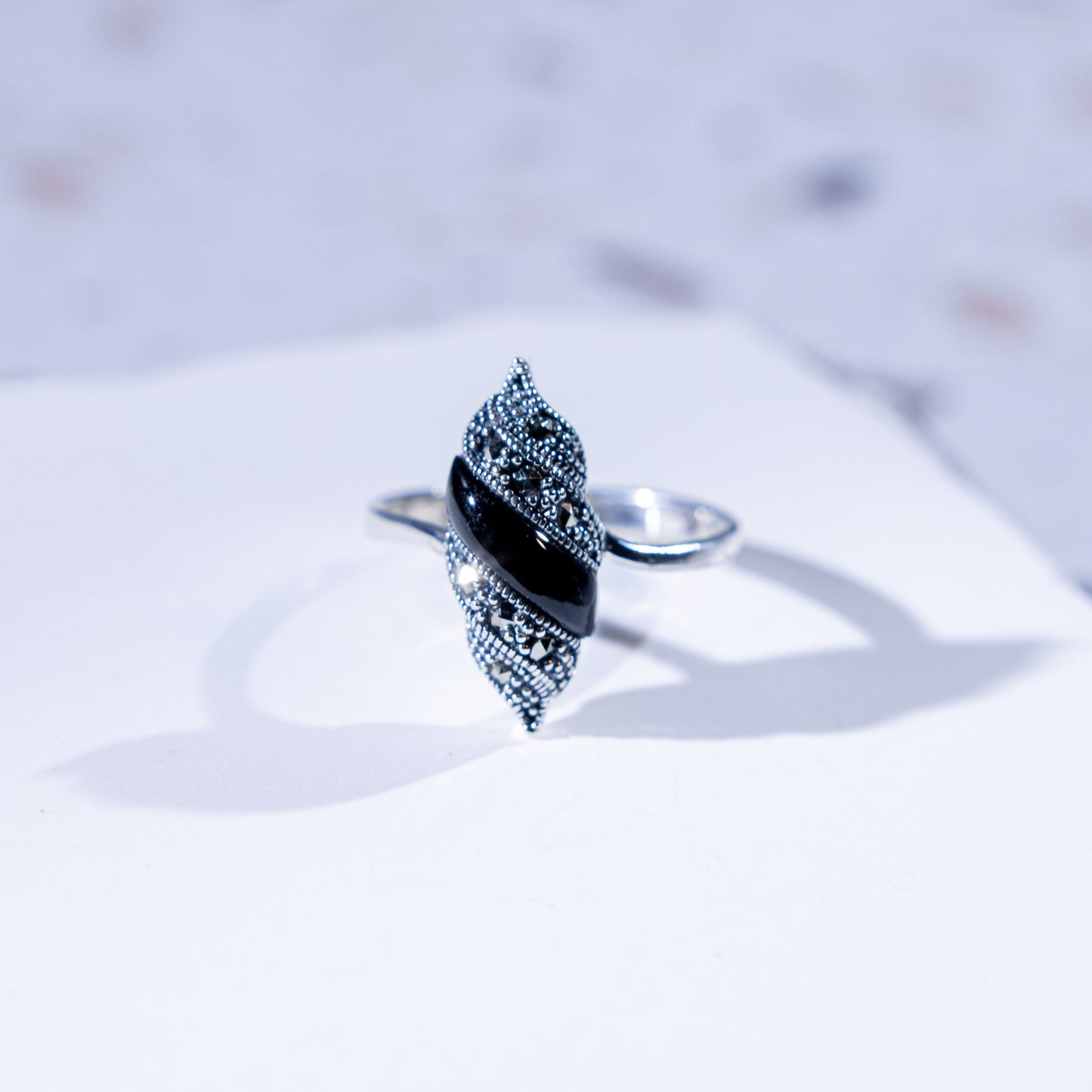Calypso Onyx Shell Ring