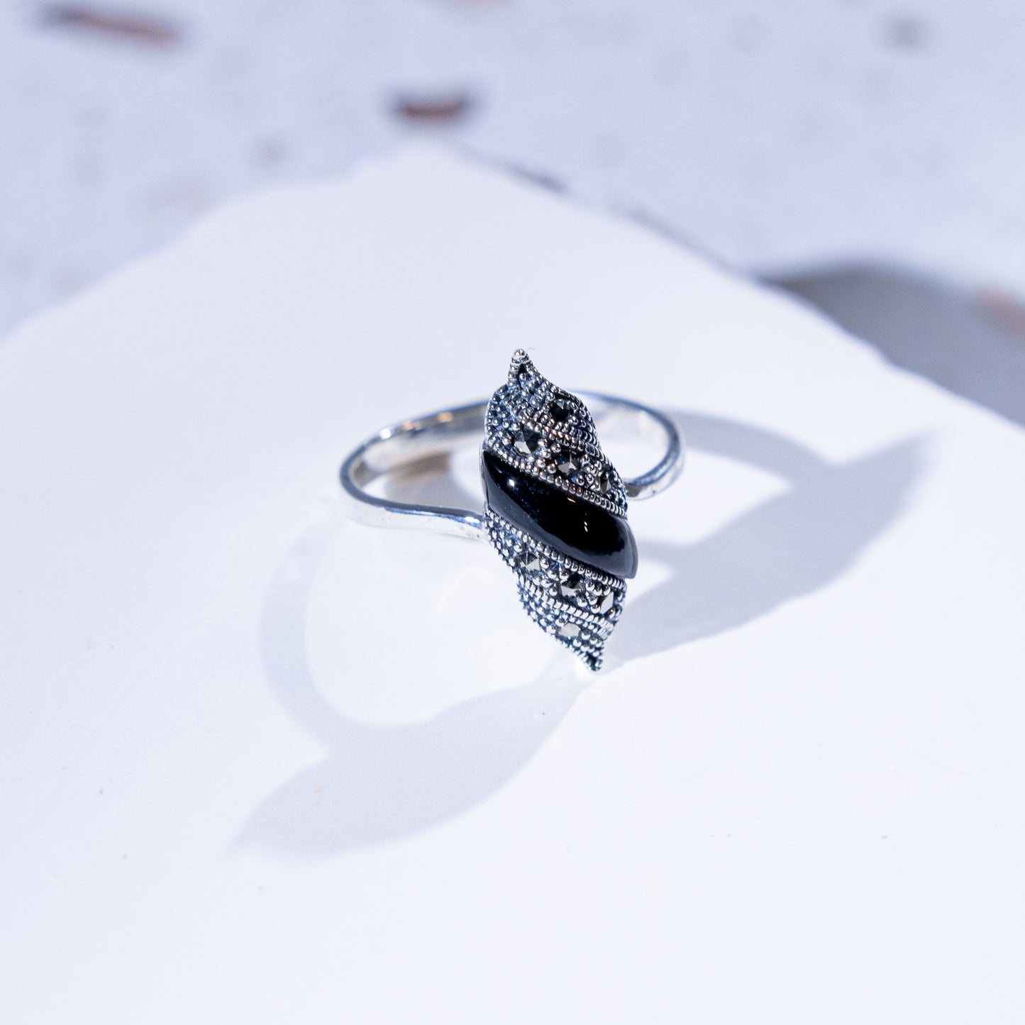 Calypso Onyx Shell Ring