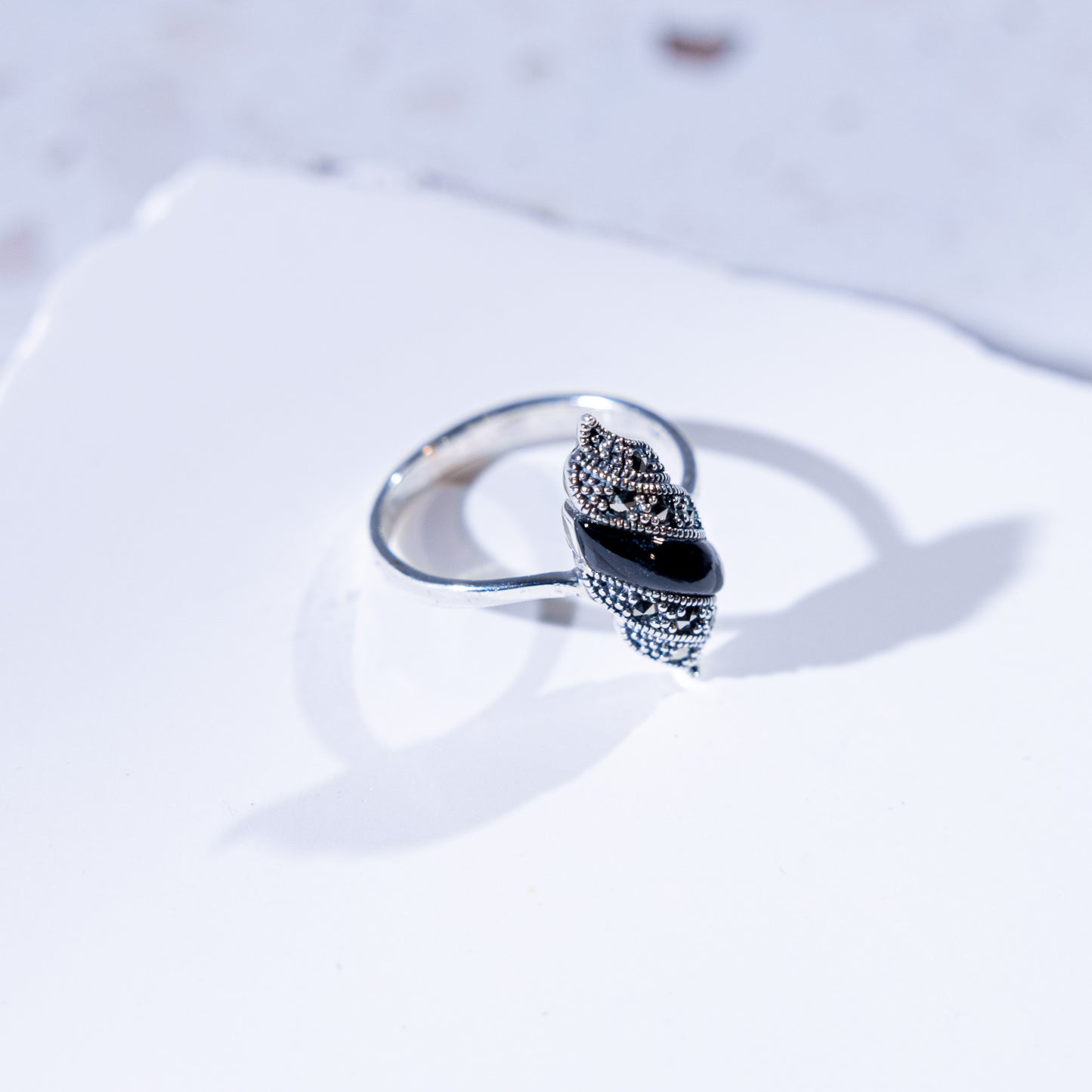 Calypso Onyx Shell Ring